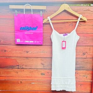 Edikted White Cotton Dress